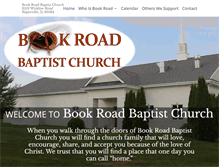 Tablet Screenshot of bookroadbaptistchurch.org